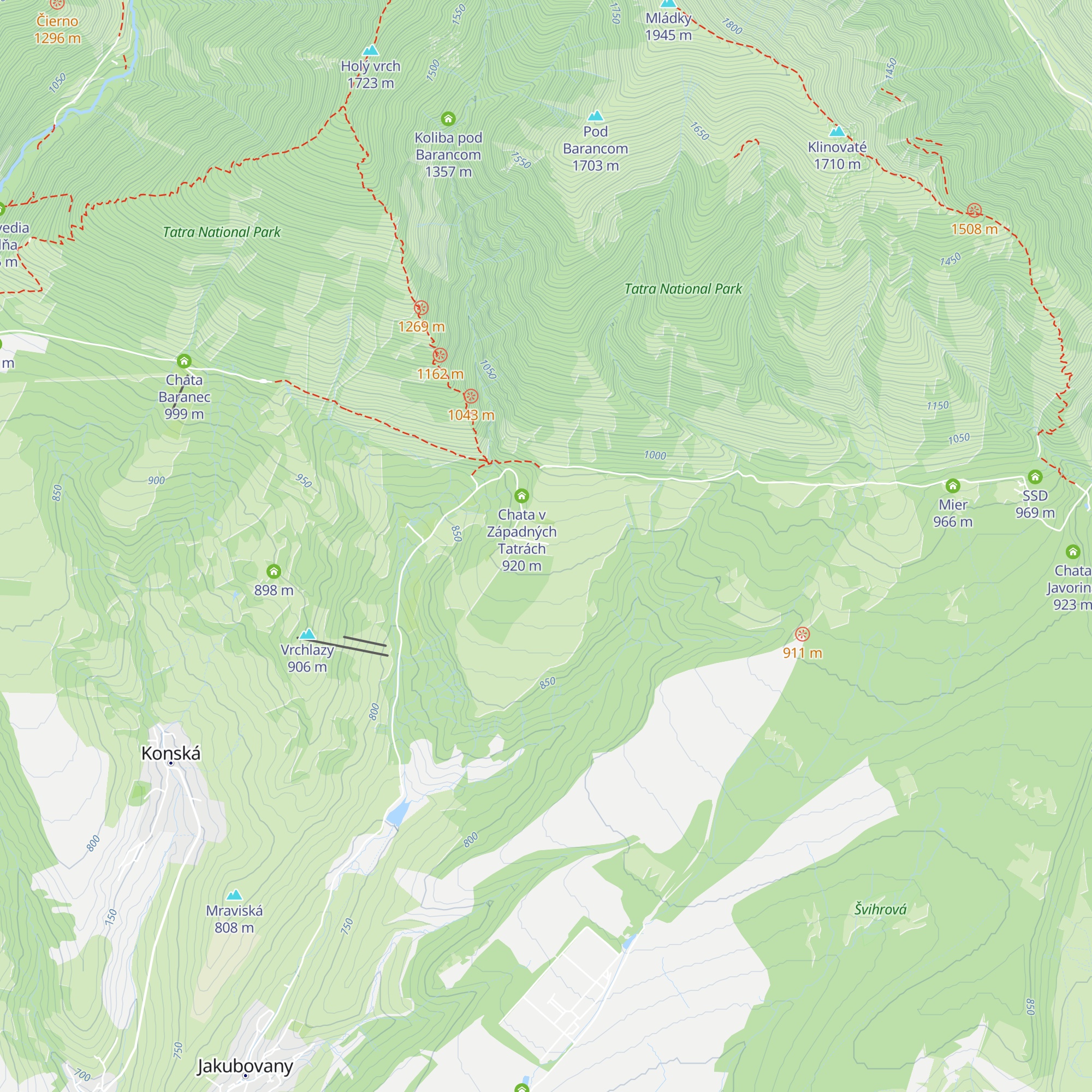 U Karola map