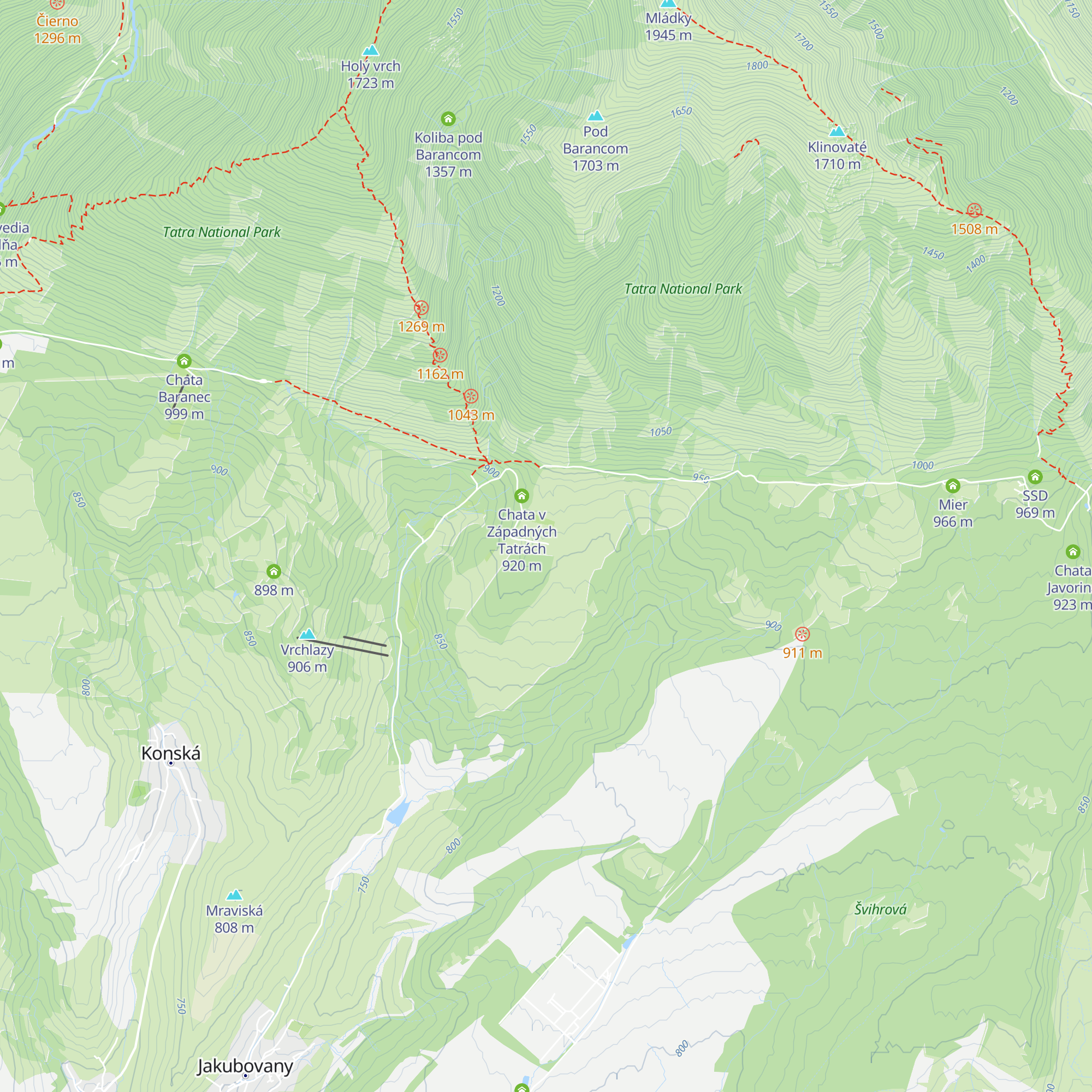 U Karola map