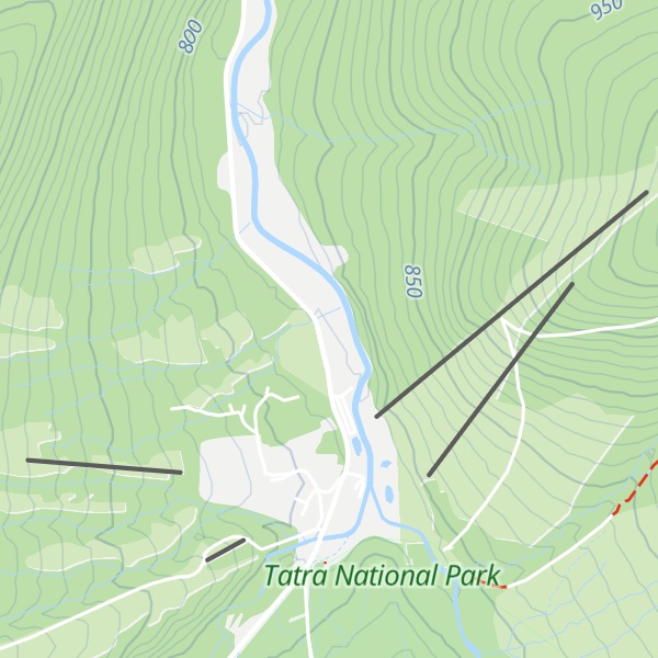 Map of Koliba Hubertka