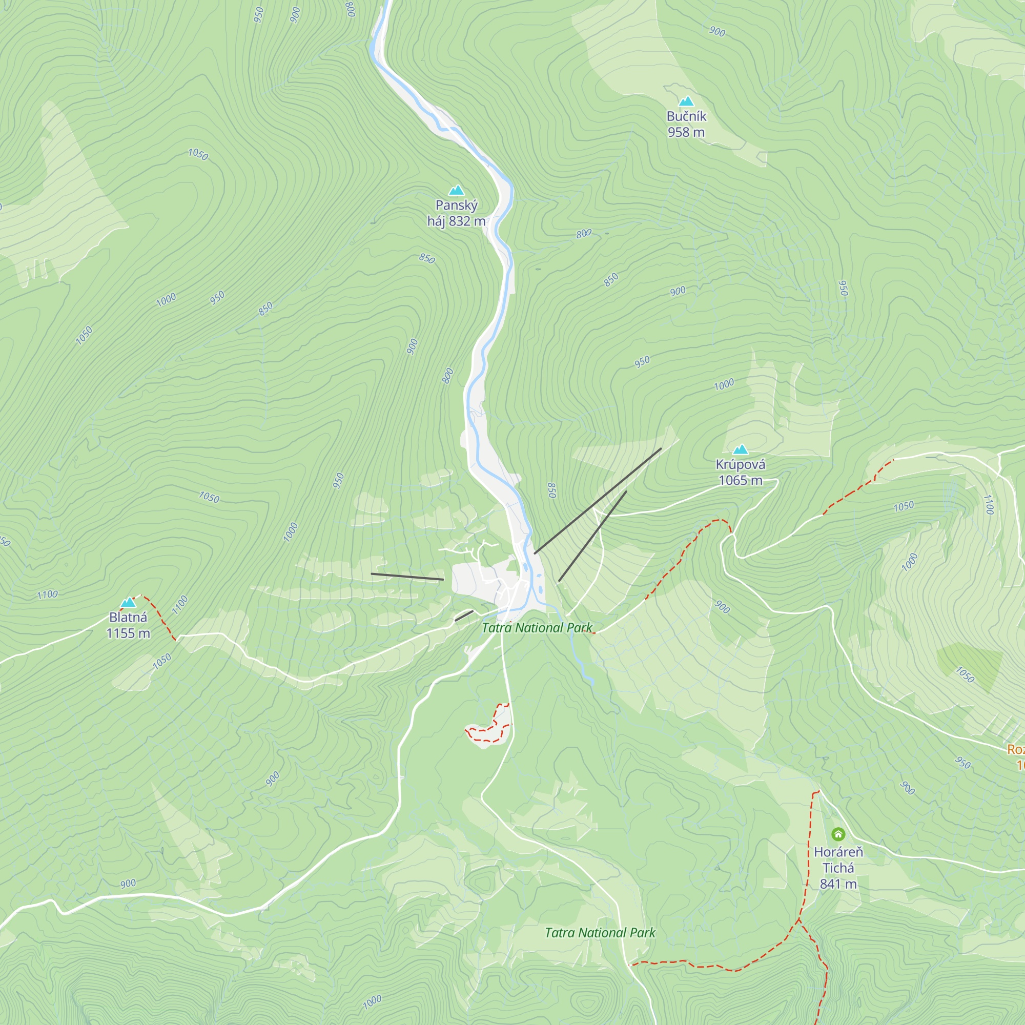 Koliba Hubertka map