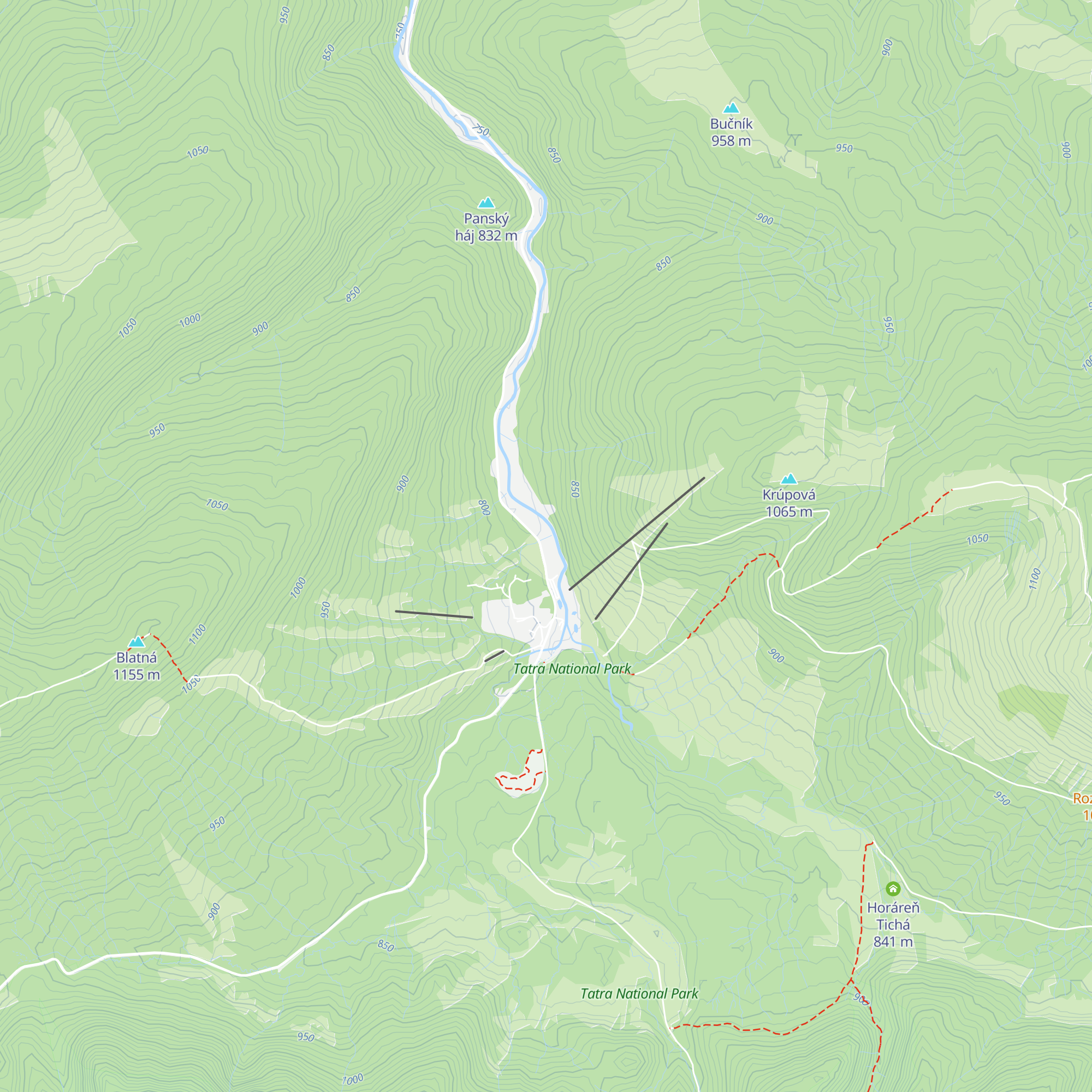 Koliba Hubertka map