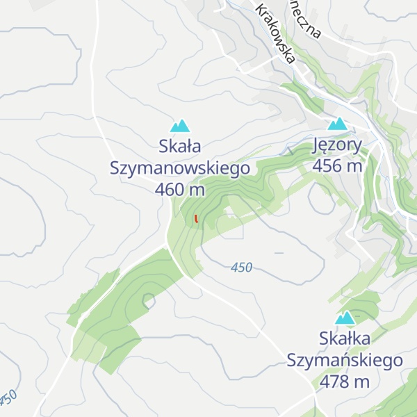 Map of Dziurawa Skała