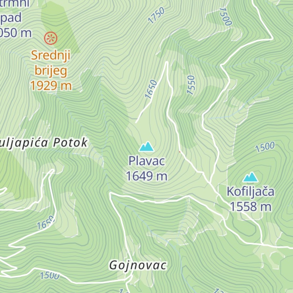 Map of Plavac