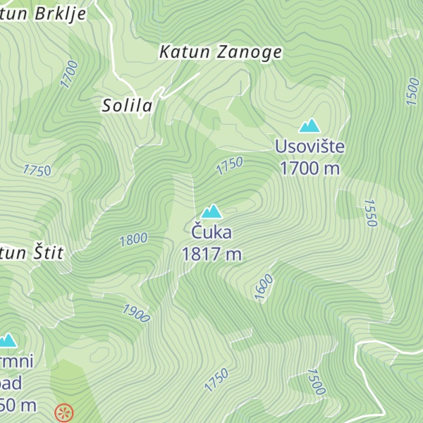 Map of Čuka