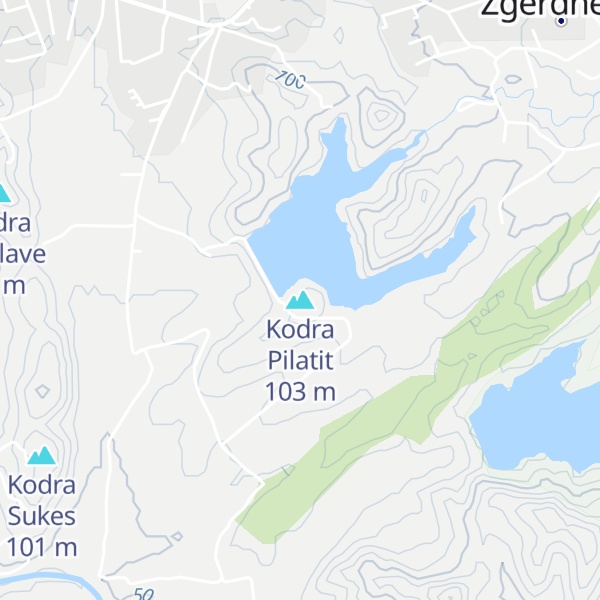 Map of Kodra Pilatit