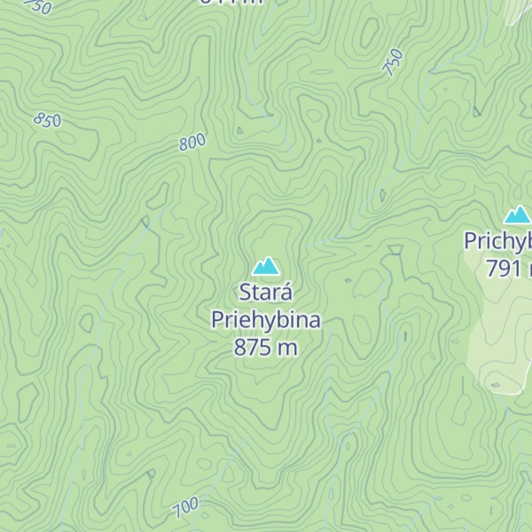 Map of Stará Priehybina