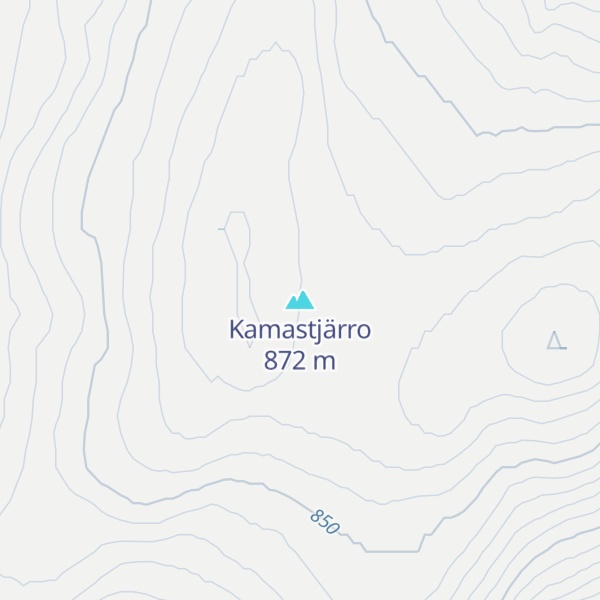 Map of Kamastjärro