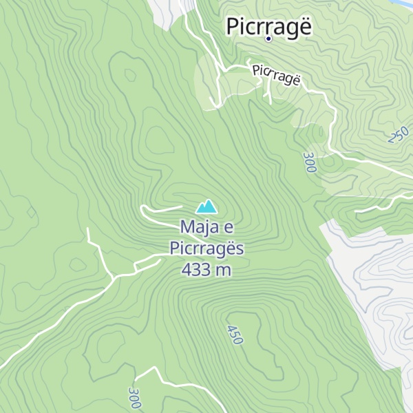Map of Maja e Picrragës