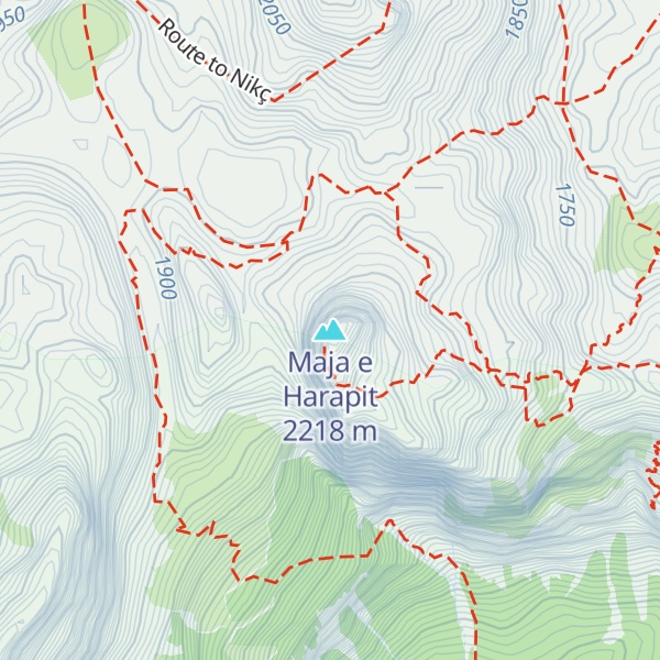 Map of Maja e Harapit