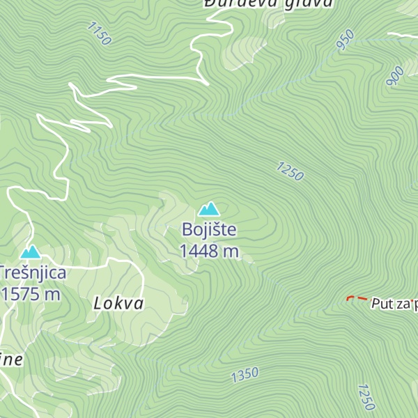Map of Bojište