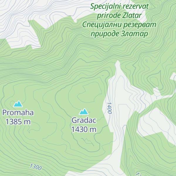 Map of Ravna Gora