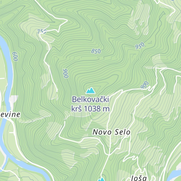 Map of Belkovački krš