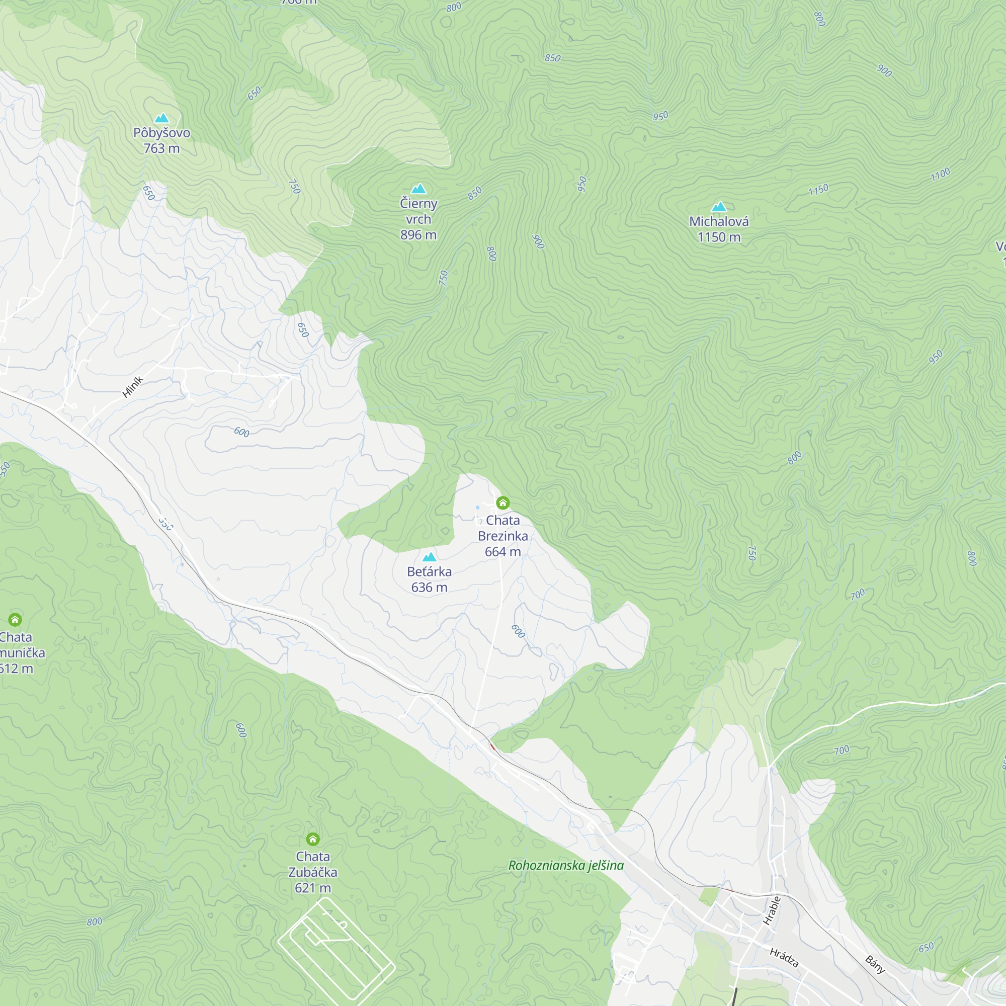 Chata Brezinka map