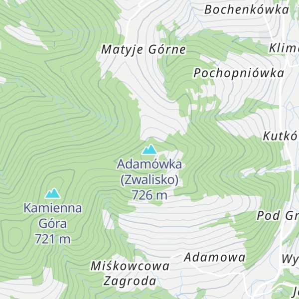 Map of Adamówka (Zwalisko)
