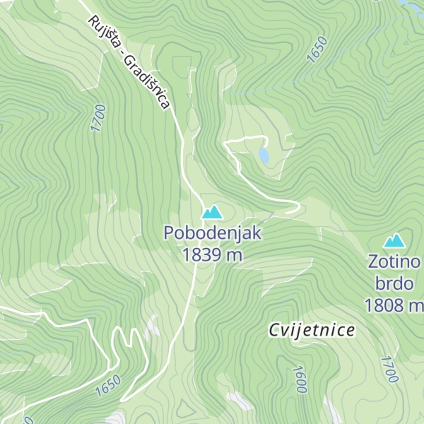 Map of Pobodenjak