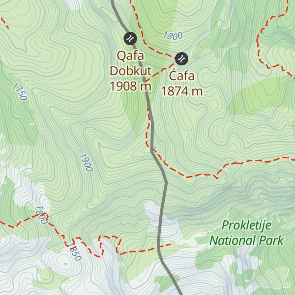 Map of Talijanka/Maja e Vajushës
