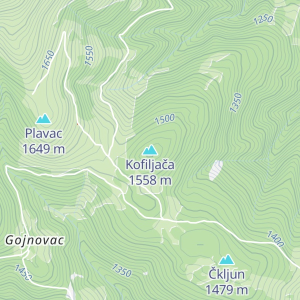Map of Kofiljača