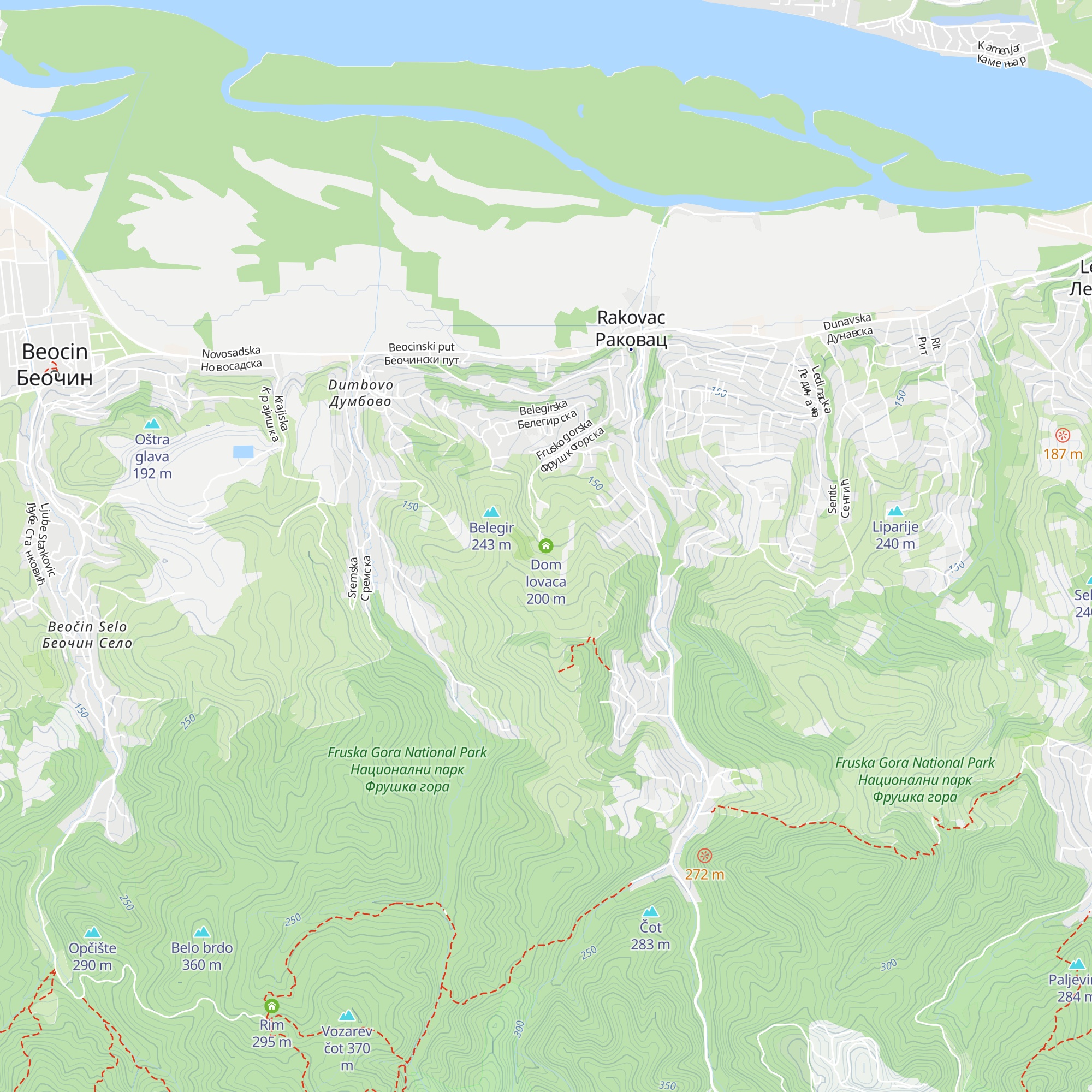Dom lovaca map