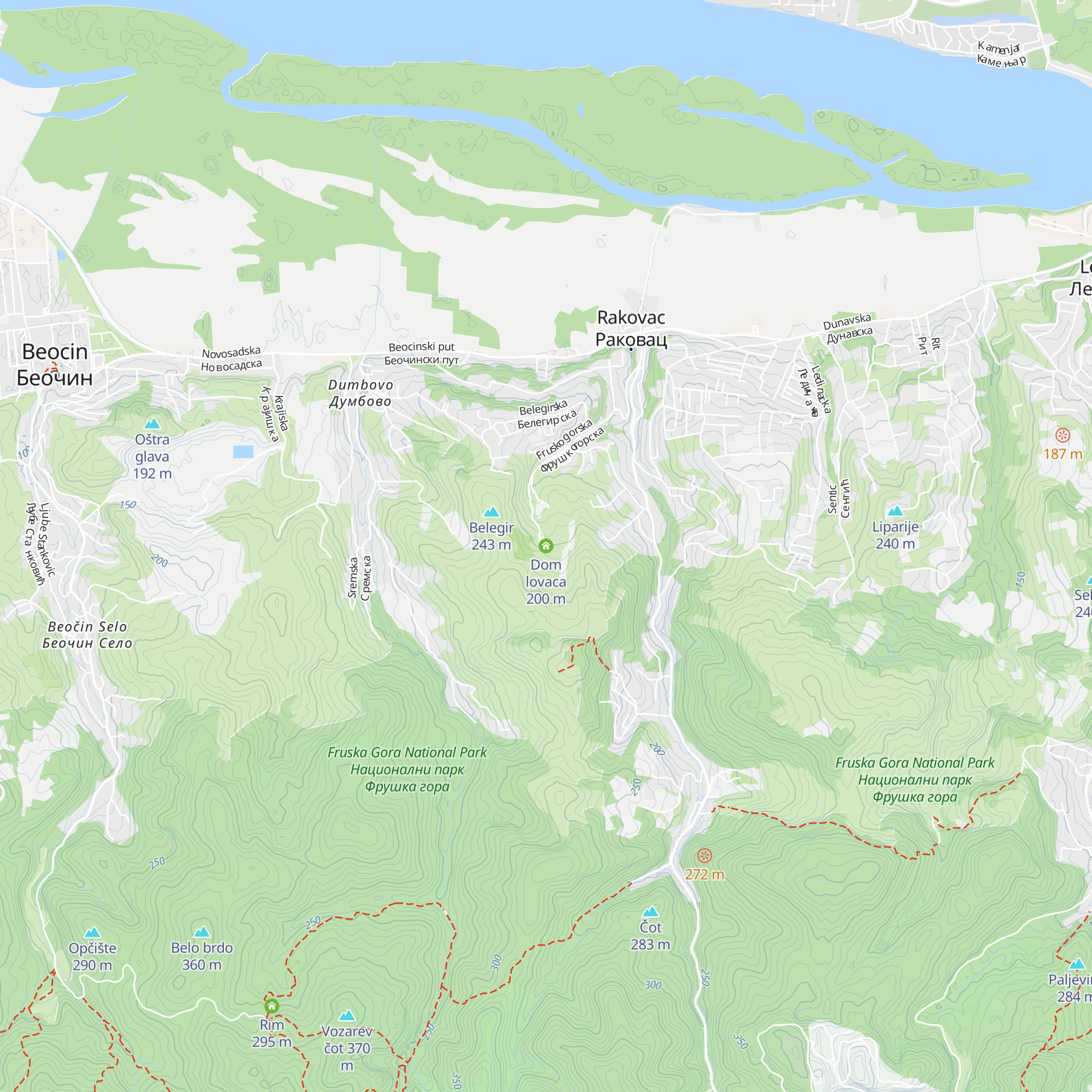 Dom lovaca map