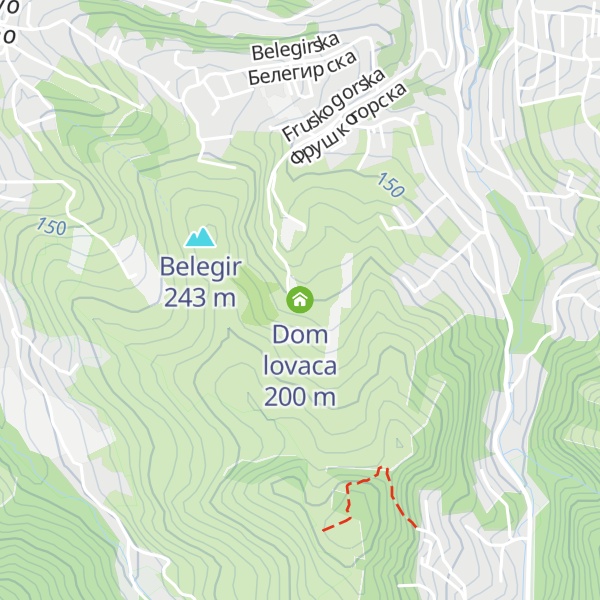 Map of Dom lovaca