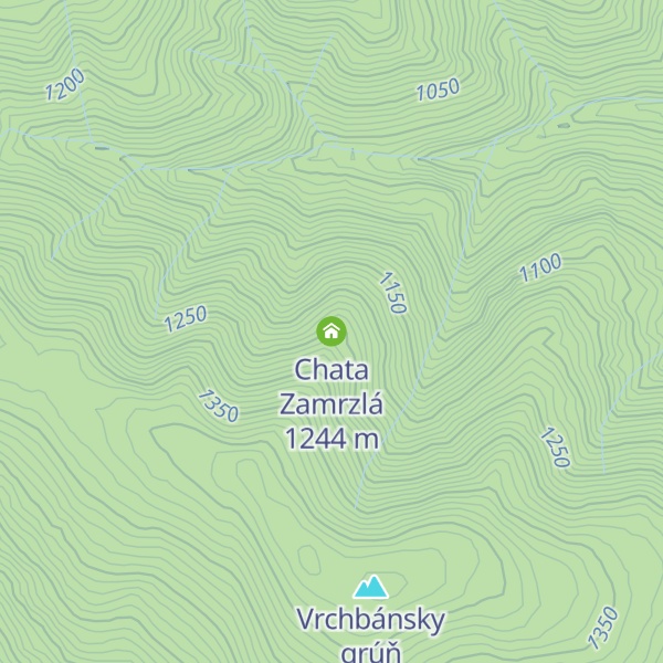 Map of Chata Zamrzlá