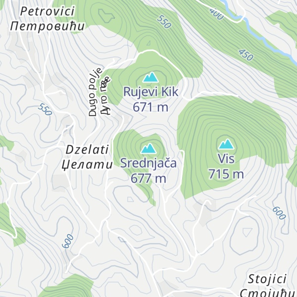 Map of Srednjača