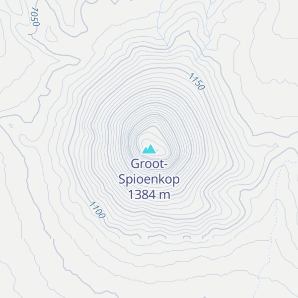 Map of Groot-Spioenkop