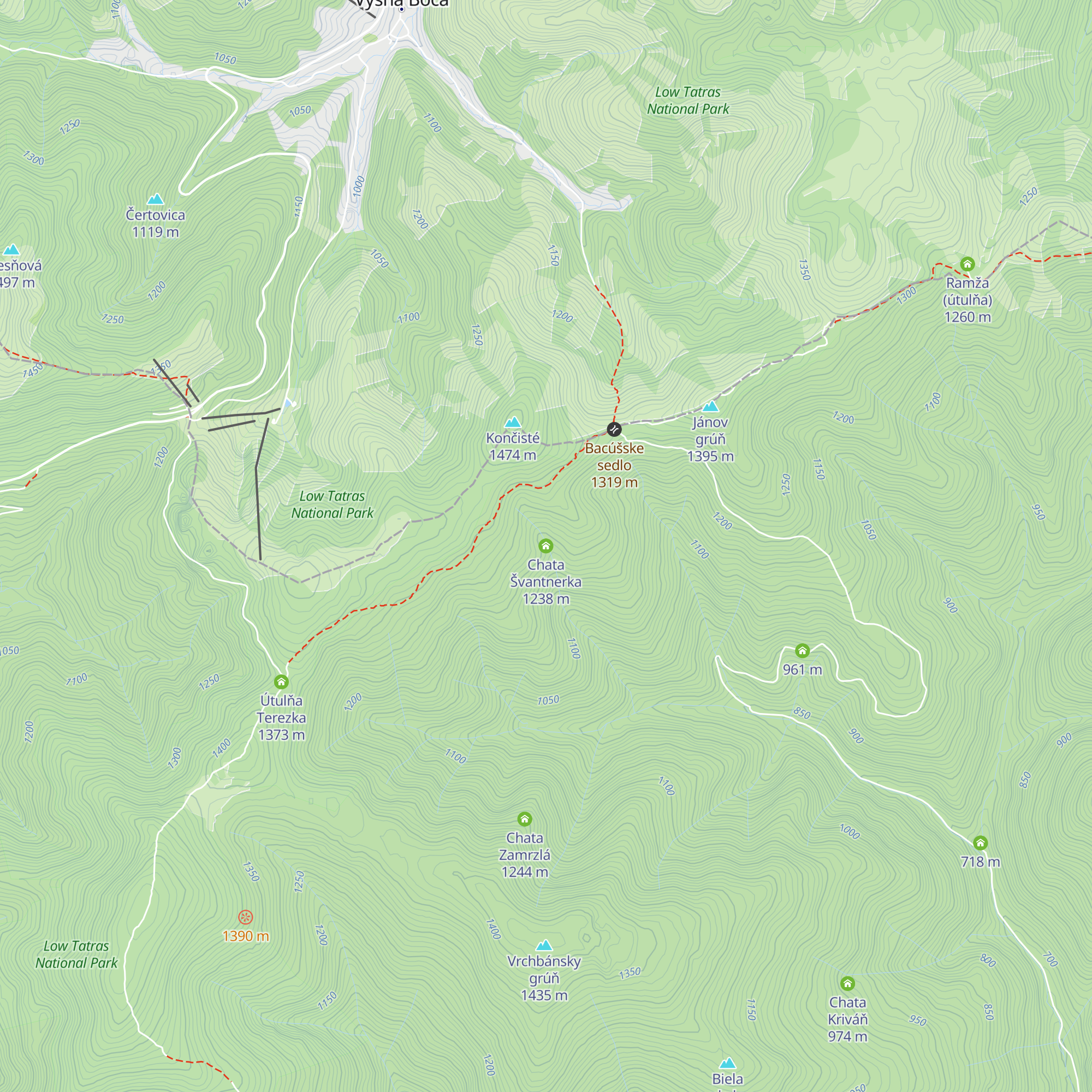 Chata Švantnerka map