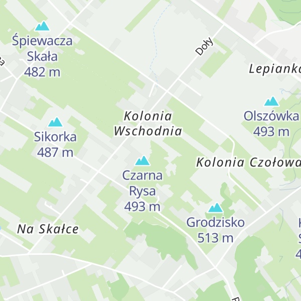 Map of Łysa Skała