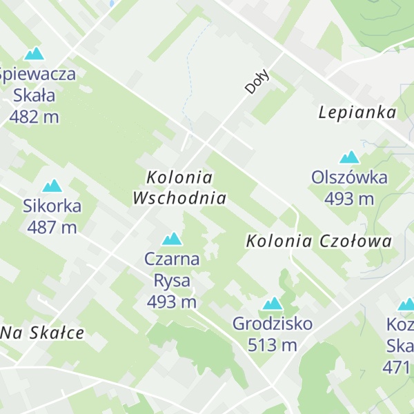 Map of Malinowy Filar