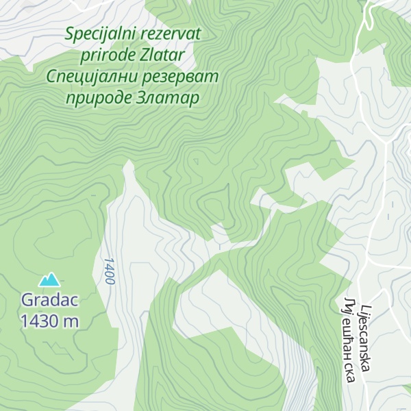 Map of Okruglica