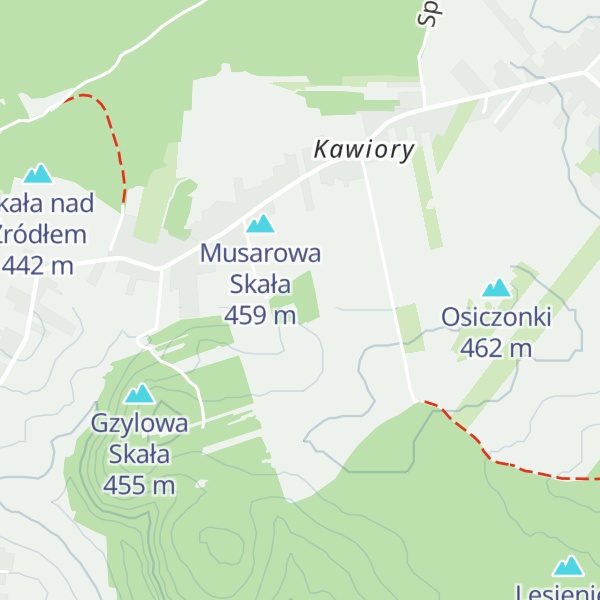 Map of Musarowa Góra