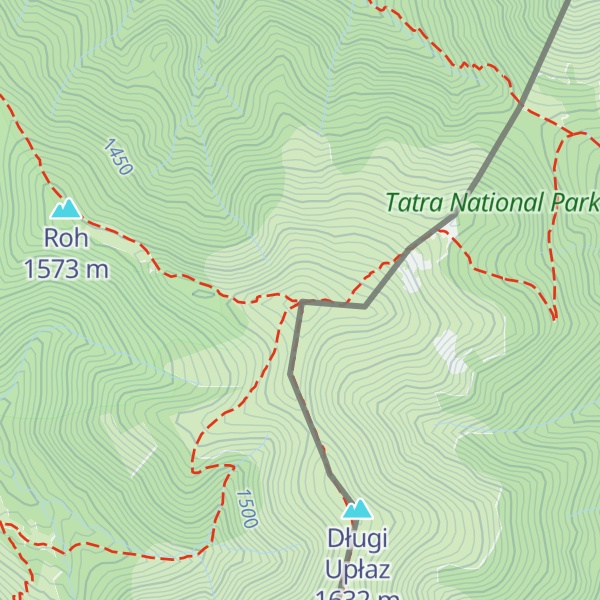 Map of Grześ / Lúčna