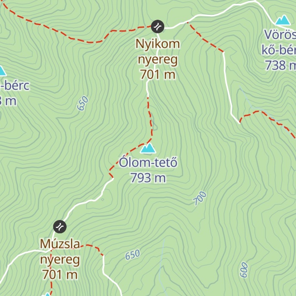 Map of Ólom-tető