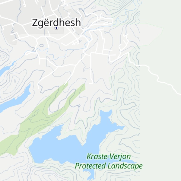 Map of Kodra Pervizit