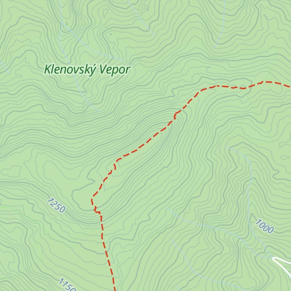 Map of Klenovský Vepor