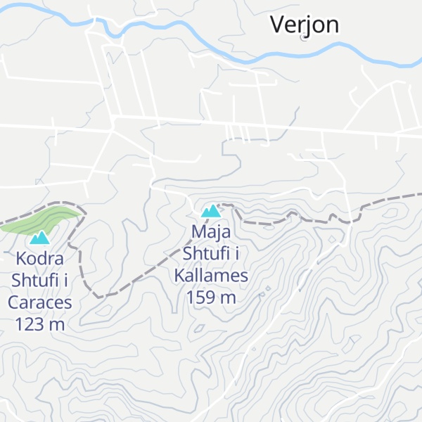 Map of Maja Shtufi i Kallames