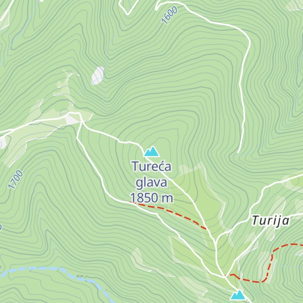 Map of Tureća glava