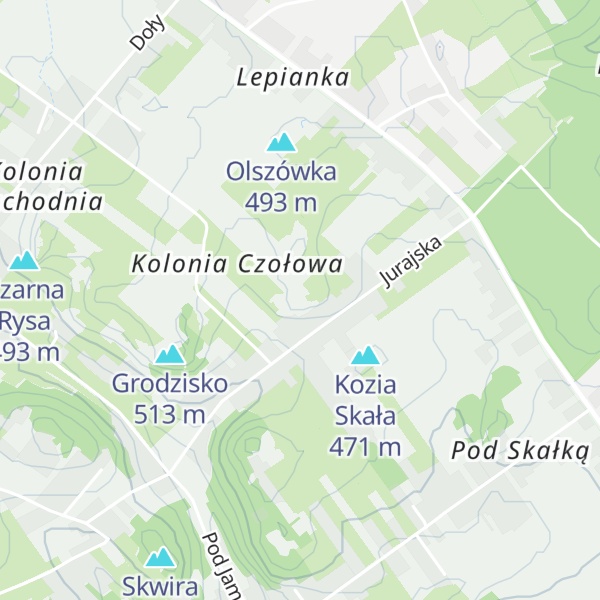 Map of Łaziska