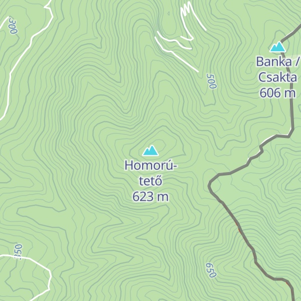 Map of Homorú-tető