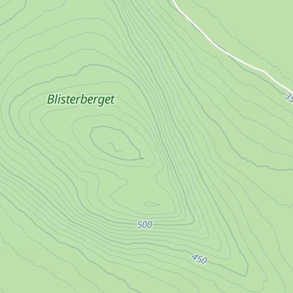 Map of Blisterberget