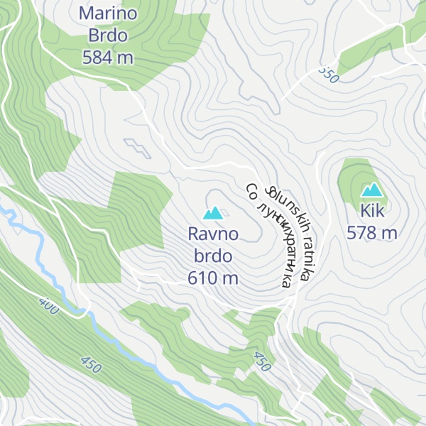 Map of Ravno brdo