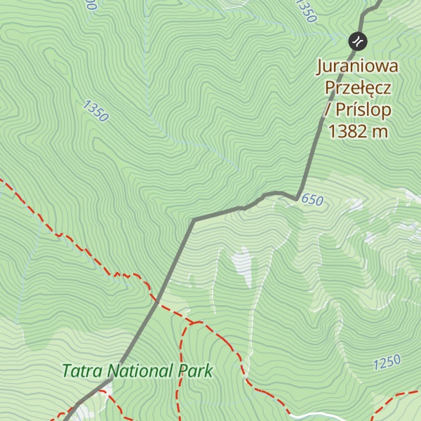 Map of Jamborowy Wierch
