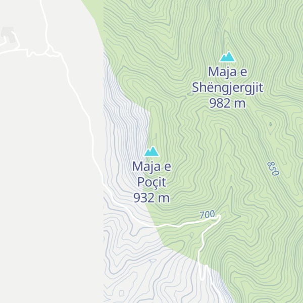 Map of Maja e Poçit