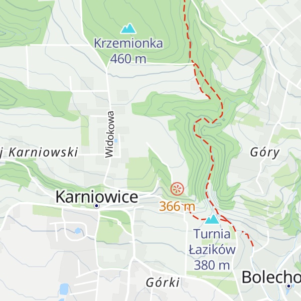 Map of Karniowskie Góry