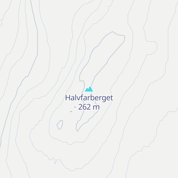 Map of Halvfarberget