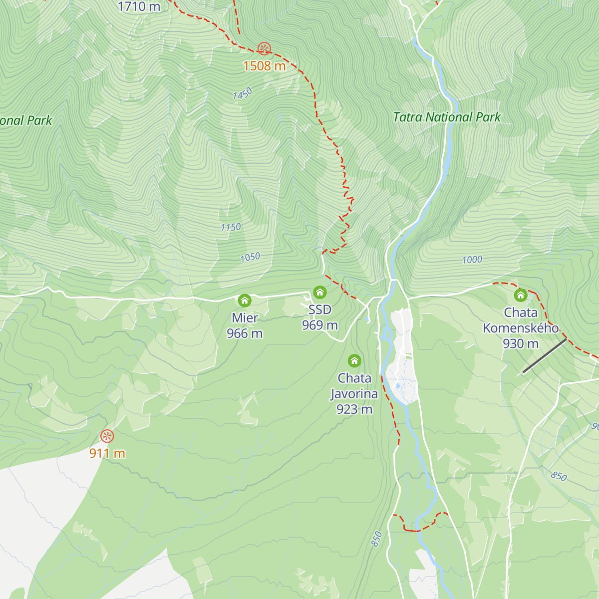 Horský hotel AKADEMIK map