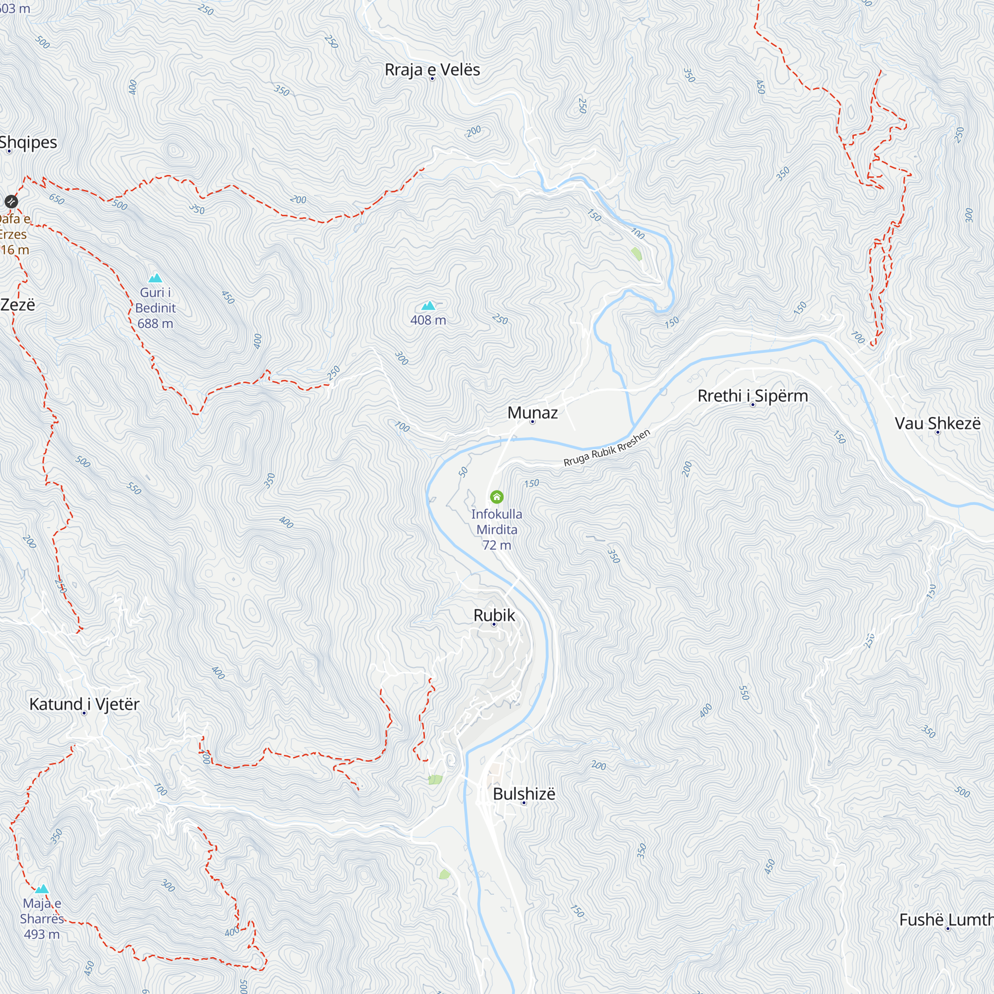 Infokulla Mirdita map