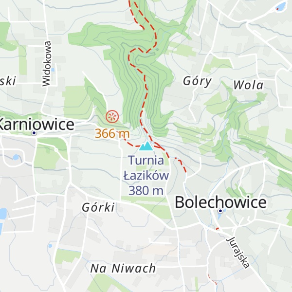 Map of Turnia Łazików