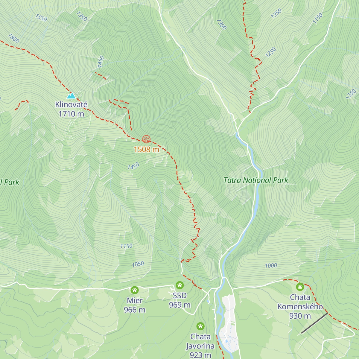 Koliba Horica map